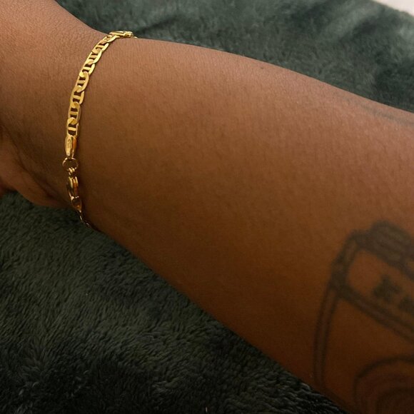 Neiman Marcus Barzel 18k Gold Plated Elephant Eternal Bracelet - Picture 4 of 4